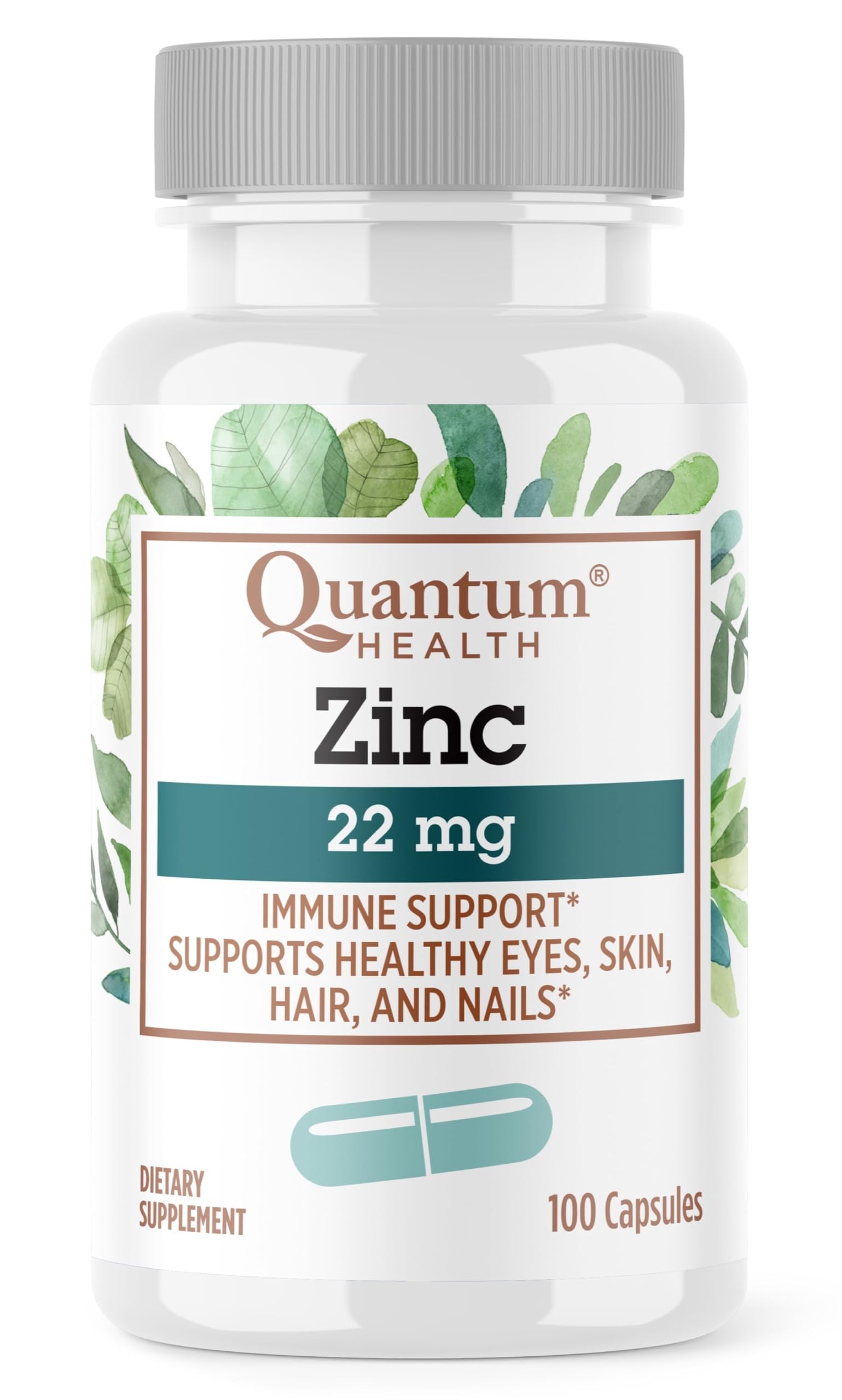 Foto 2 pulgar | Suplemento: 22 Mg De Gluconato De Zinc Quantum Health, Apoyo Inmunológico - Venta Internacional.