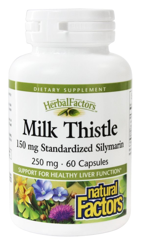 Foto 3 pulgar | Suplemento Natural Factors Milk Thistle 250 Mg 60 Cápsulas - Venta Internacional.
