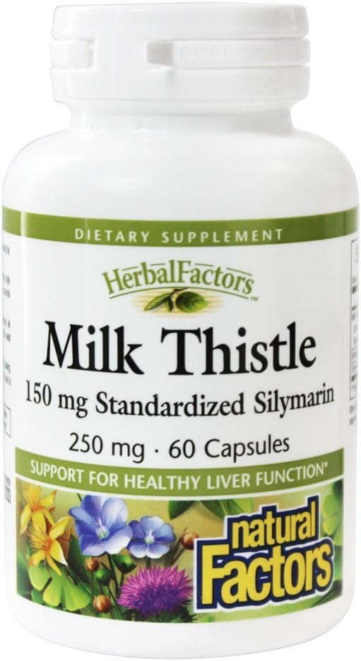Foto 4 | Suplemento Natural Factors Milk Thistle 250 Mg 60 Cápsulas - Venta Internacional.