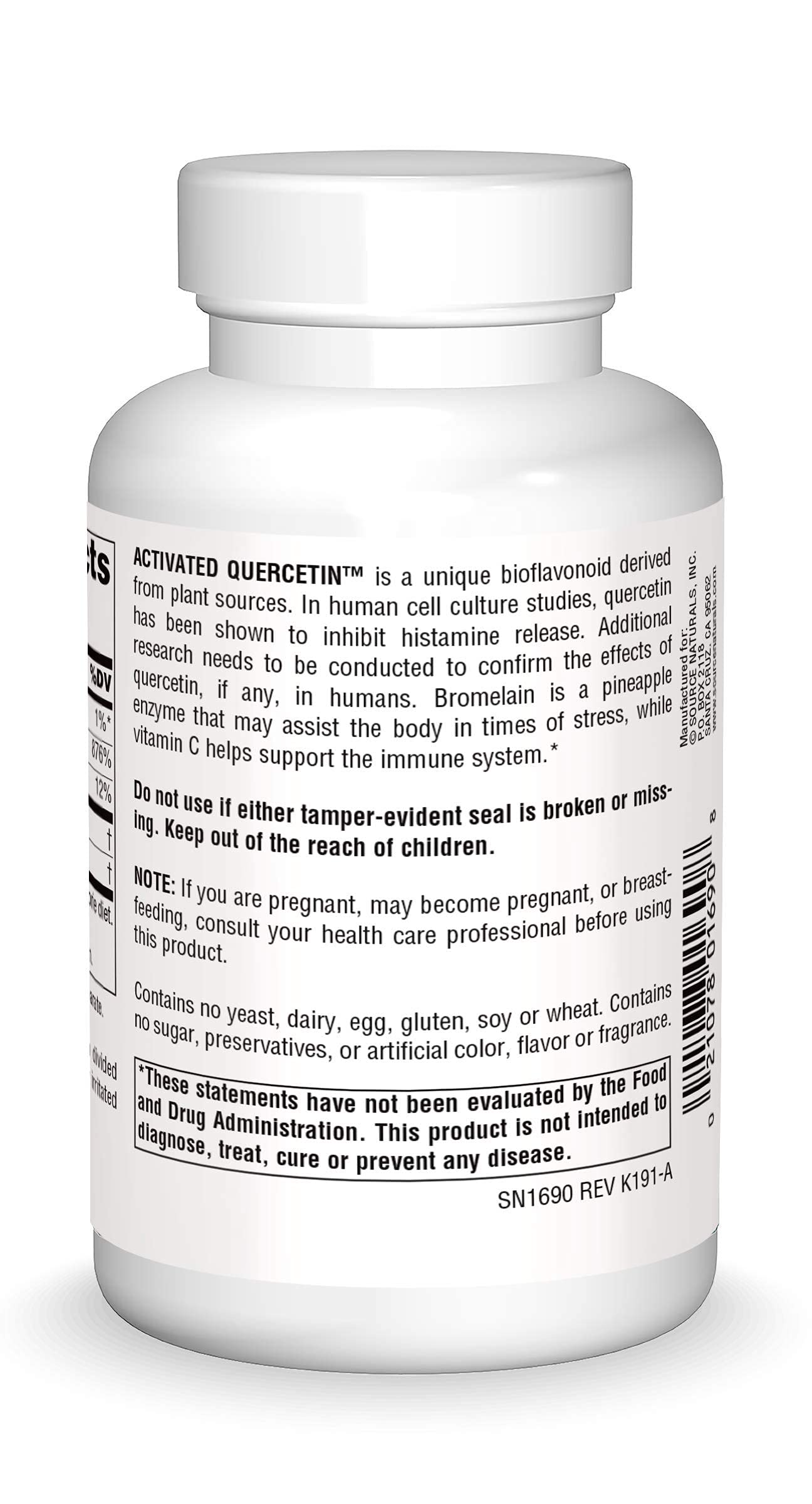 Foto 3 pulgar | Quercetina Activada Supplement Source Naturals 100 Cápsulas - Venta Internacional.