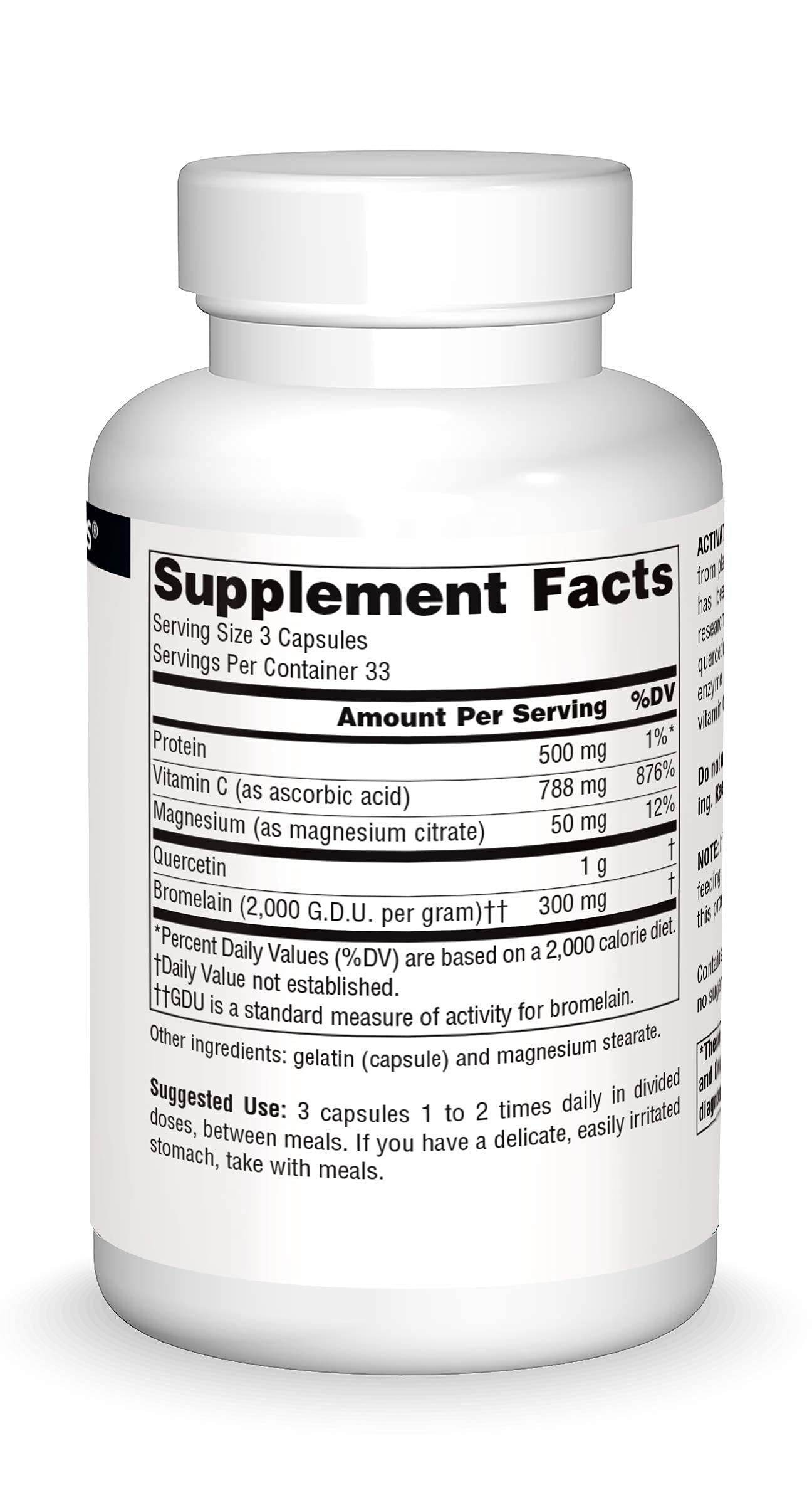 Foto 4 pulgar | Quercetina Activada Supplement Source Naturals 100 Cápsulas - Venta Internacional.