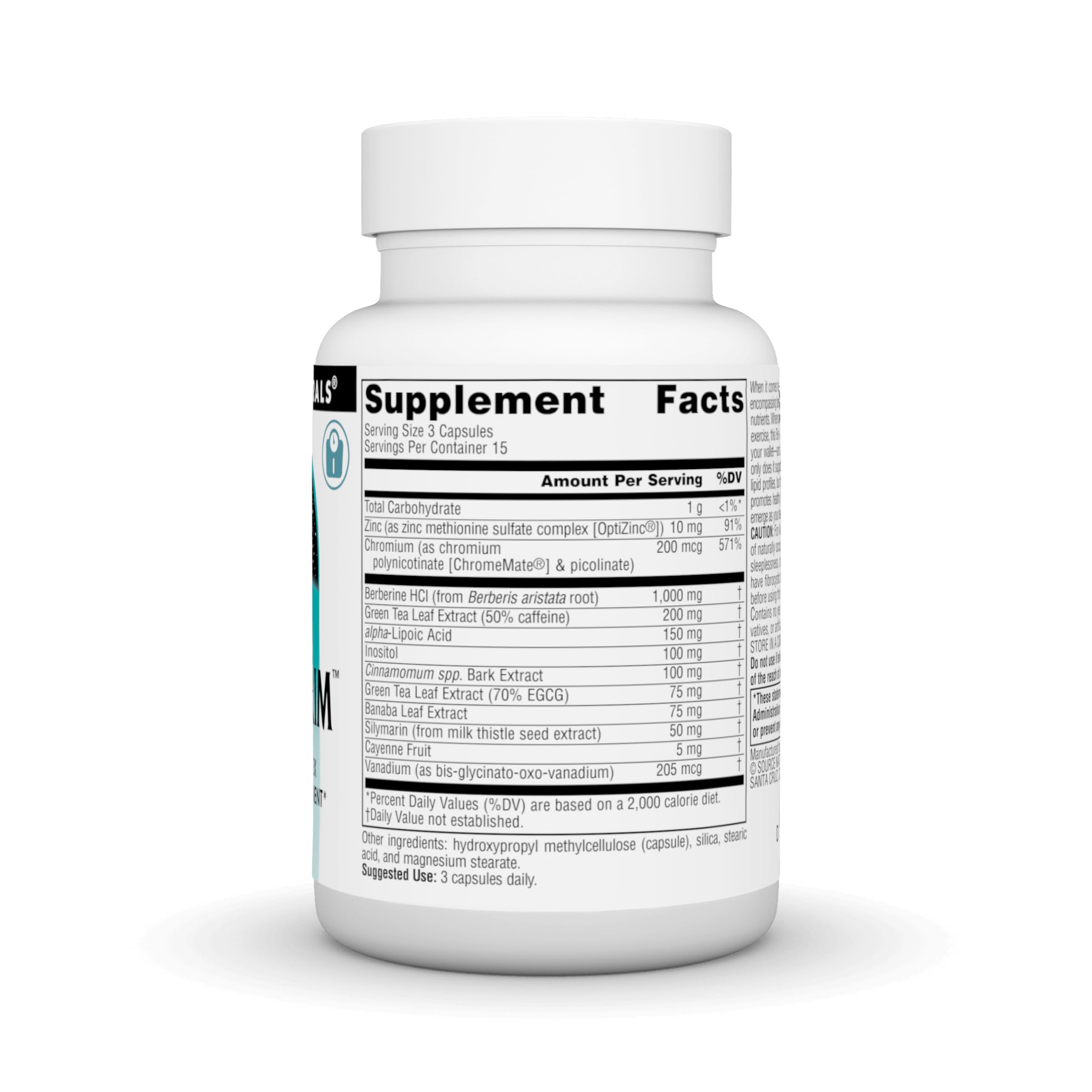 Foto 3 pulgar | Complejo De Berberina Berbertrim De Supplement Source Naturals - Venta Internacional.