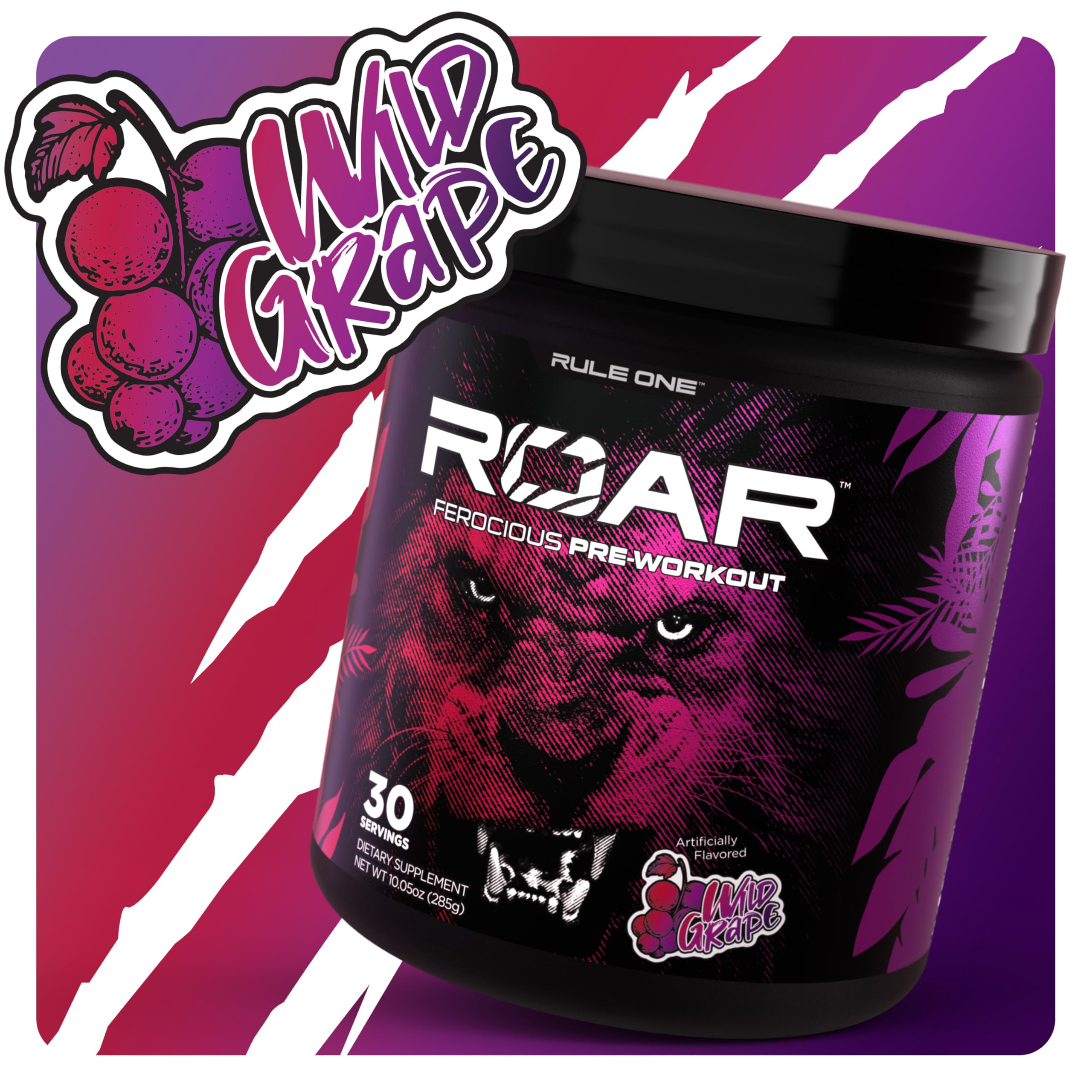 Foto 7 | Polvo Rule 1 R1 Roar Para Antes Del Entrenamiento Con Creatina, 30 Porciones - Venta Internacional.