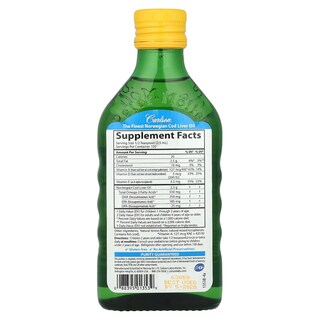 Foto 2 | Suplemento De Aceite De Hígado De Bacalao Noruego Para Niños Carlson, 250 Ml - Venta Internacional.