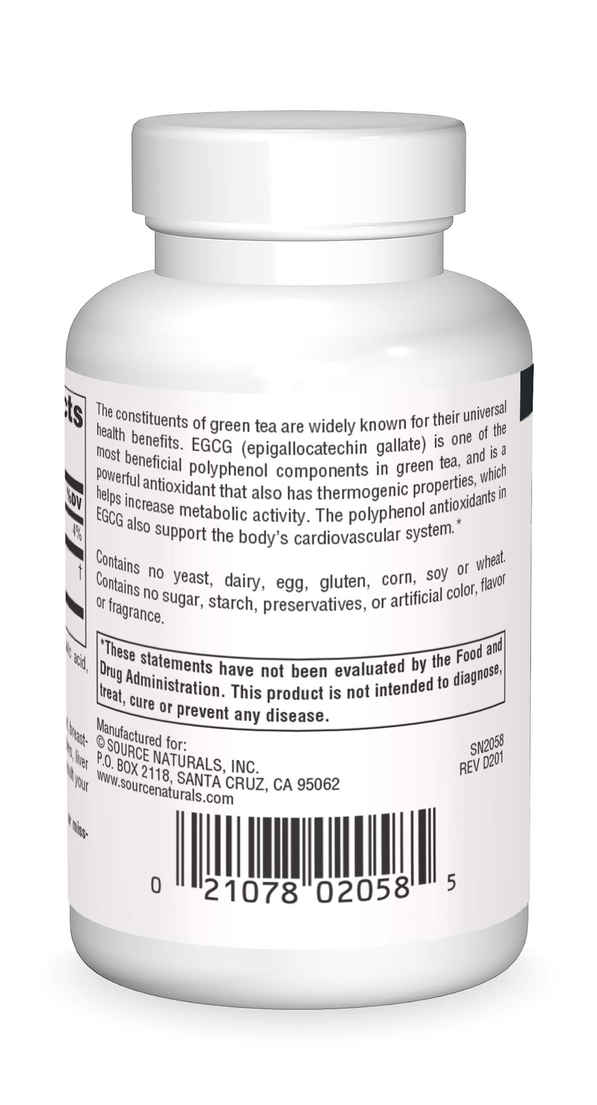 Foto 2 | Suplemento Source Naturals Egcg 350 Mg - 60 Comprimidos - Venta Internacional.
