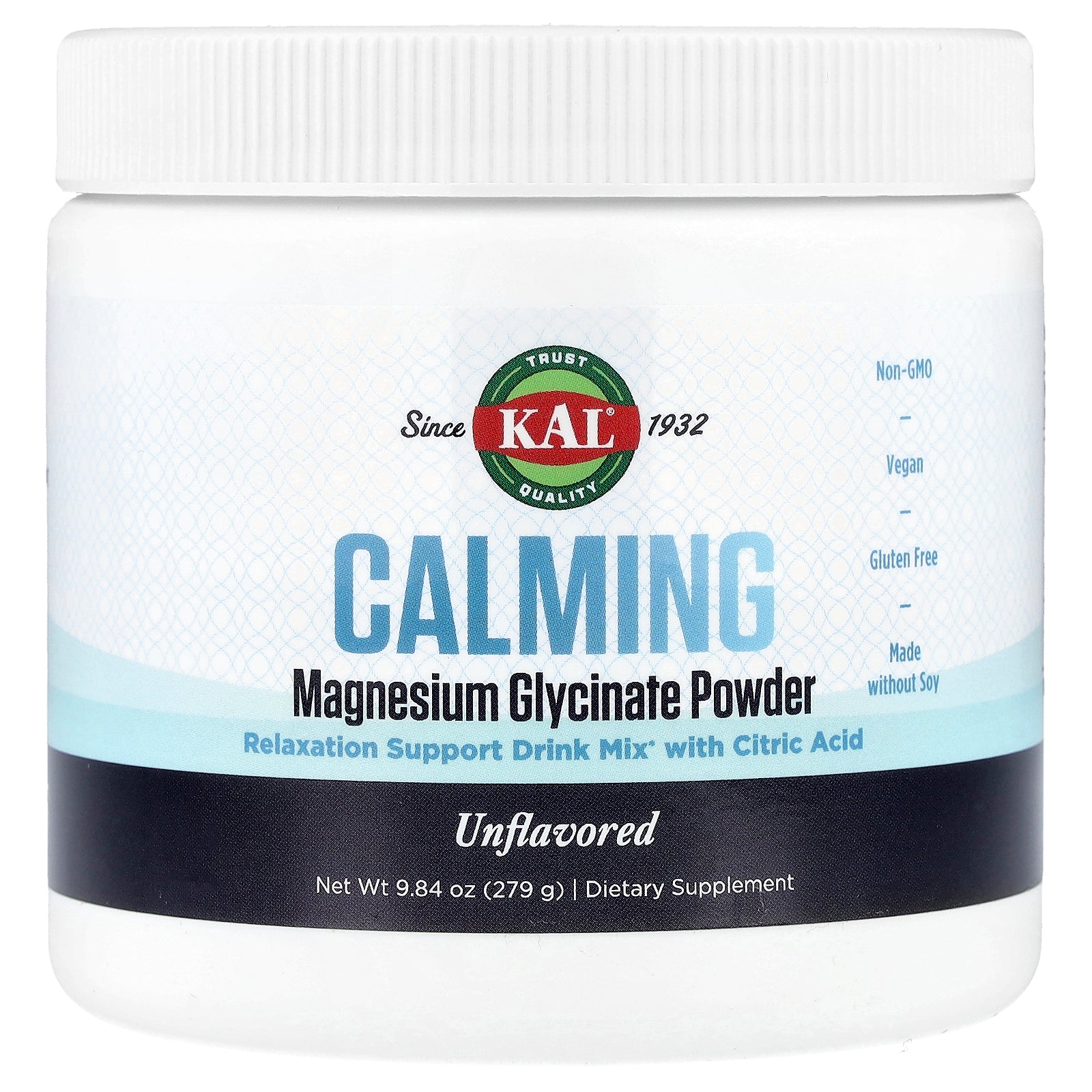 Foto 2 pulgar | Glicinato De Magnesio En Polvo Kal Calming Sin Sabor 279 G - Venta Internacional.