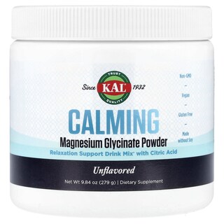 Foto 1 | Glicinato De Magnesio En Polvo Kal Calming Sin Sabor 279 G - Venta Internacional.
