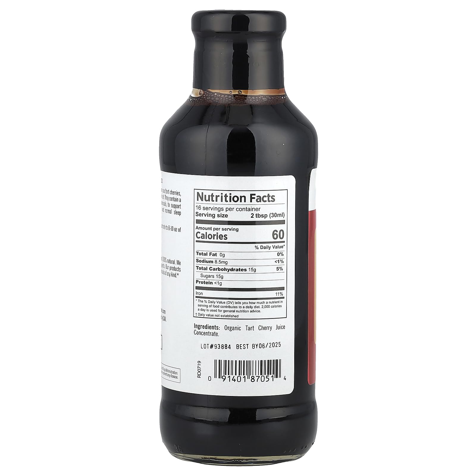 Foto 3 pulgar | Concentrado Pure Planet Organic Tarta De Cereza 473ml - Venta Internacional.