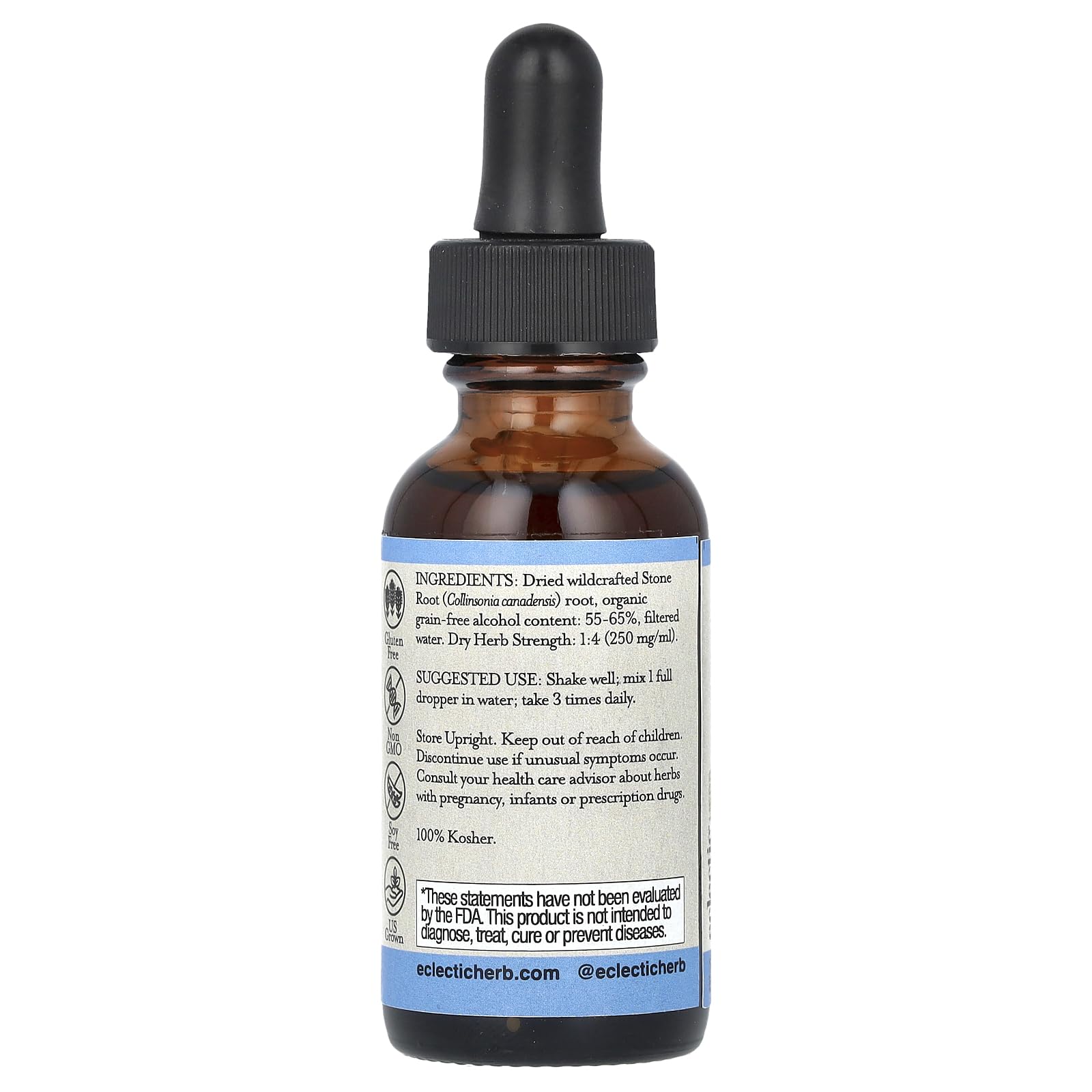 Foto 2 | Suplemento De Extracto De Raíz De Piedra De Eclectic Institute, 30 Ml - Venta Internacional.