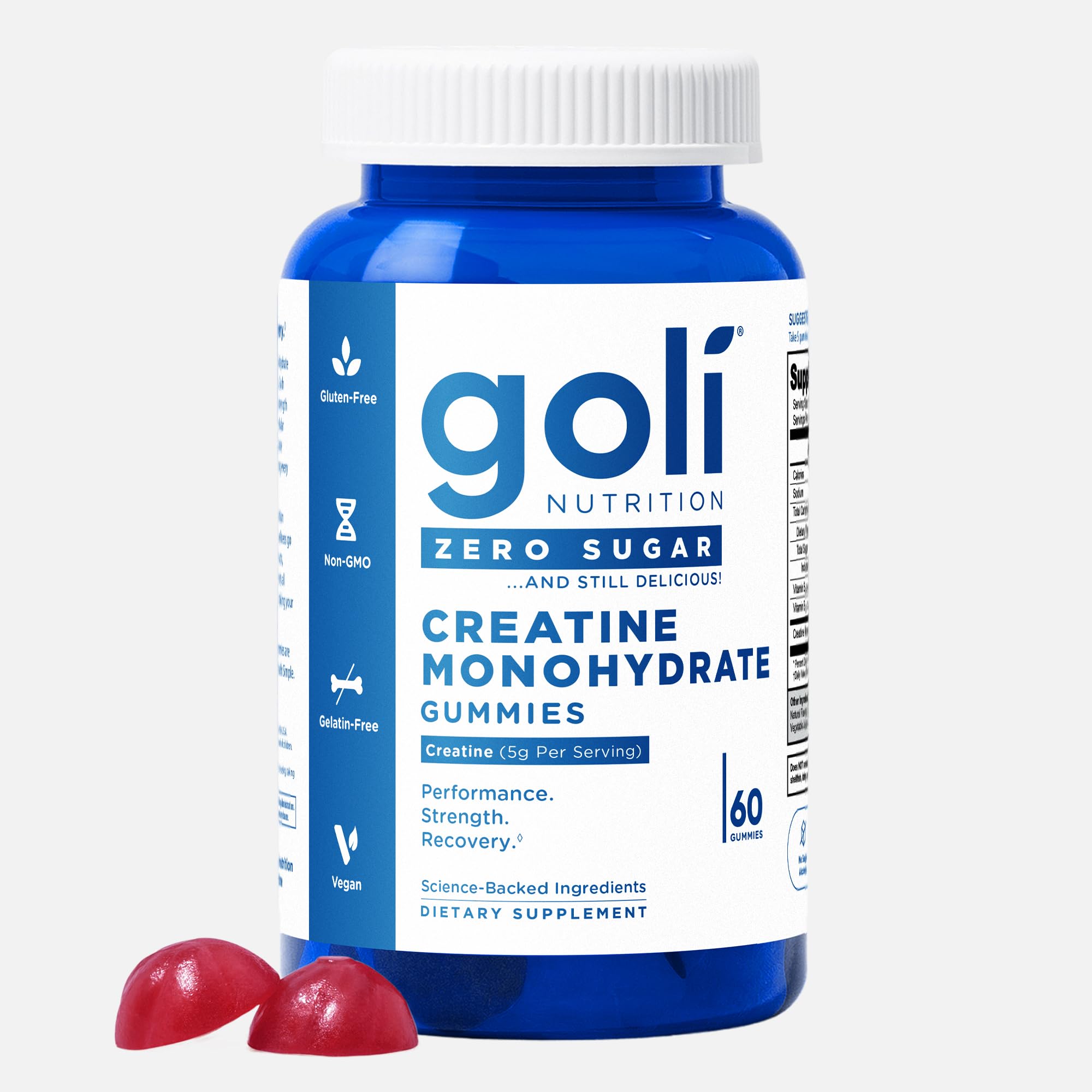 Foto 2 pulgar | Gomitas Goli Sin Azúcar, Creatina, Ricas En Fibra Cetogénica, Veganas, 60 G - Venta Internacional.
