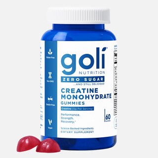 Foto 1 | Gomitas Goli Sin Azúcar, Creatina, Ricas En Fibra Cetogénica, Veganas, 60 G - Venta Internacional.