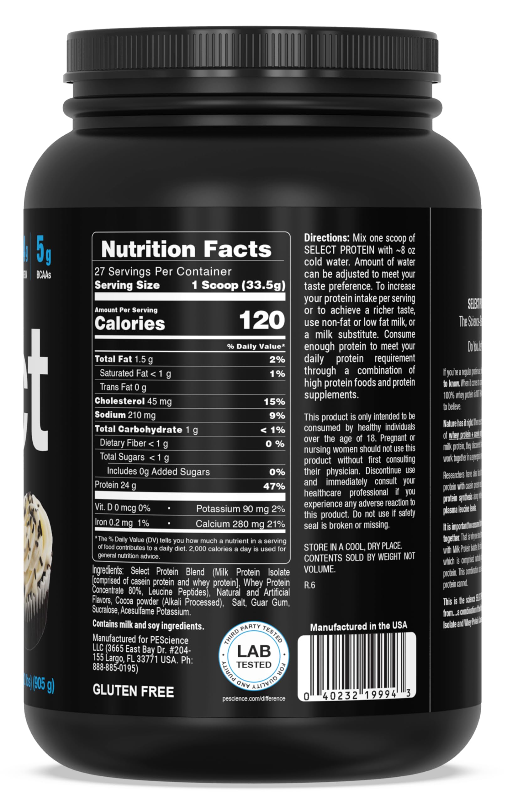 Foto 7 | Proteína En Polvo Pesscience Select Whey Casein 27 Porciones - Venta Internacional.