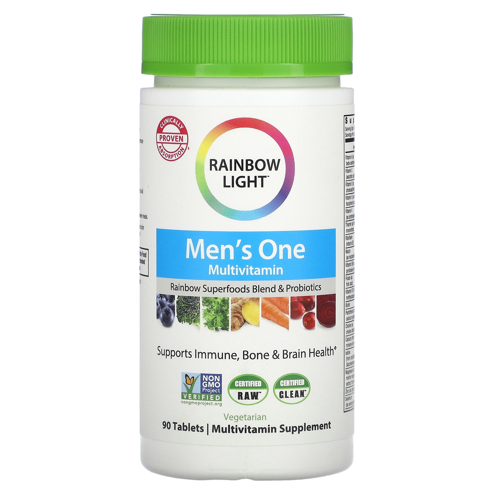 Foto 2 pulgar | Multivitamínico Rainbow Light Men's One 90 Comprimidos - Venta Internacional.