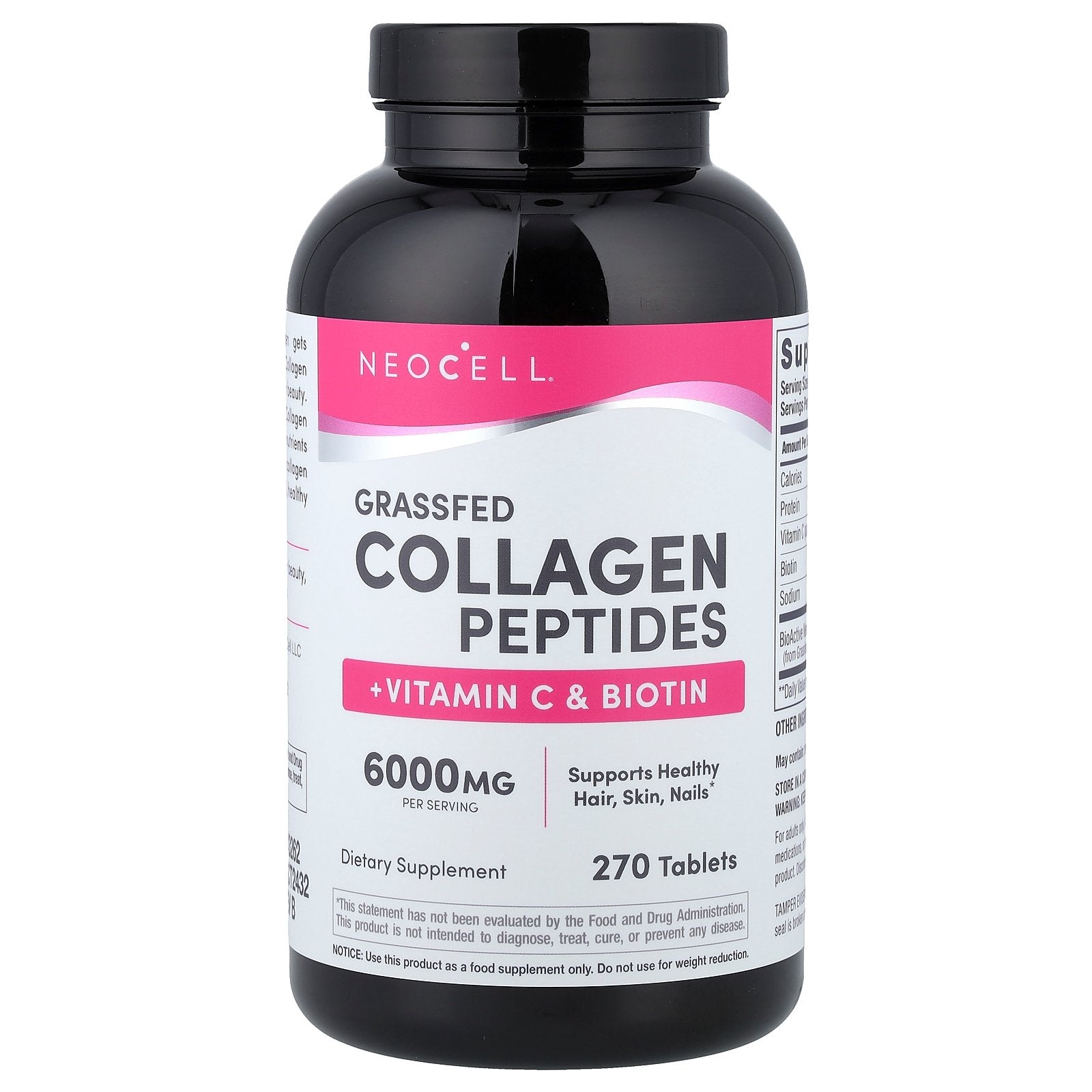 Foto 2 pulgar | Complemente Los Péptidos De Colágeno De Neocell Alimentados Con Pasto Más Vitamina C Y Biotina - Venta Internacional.