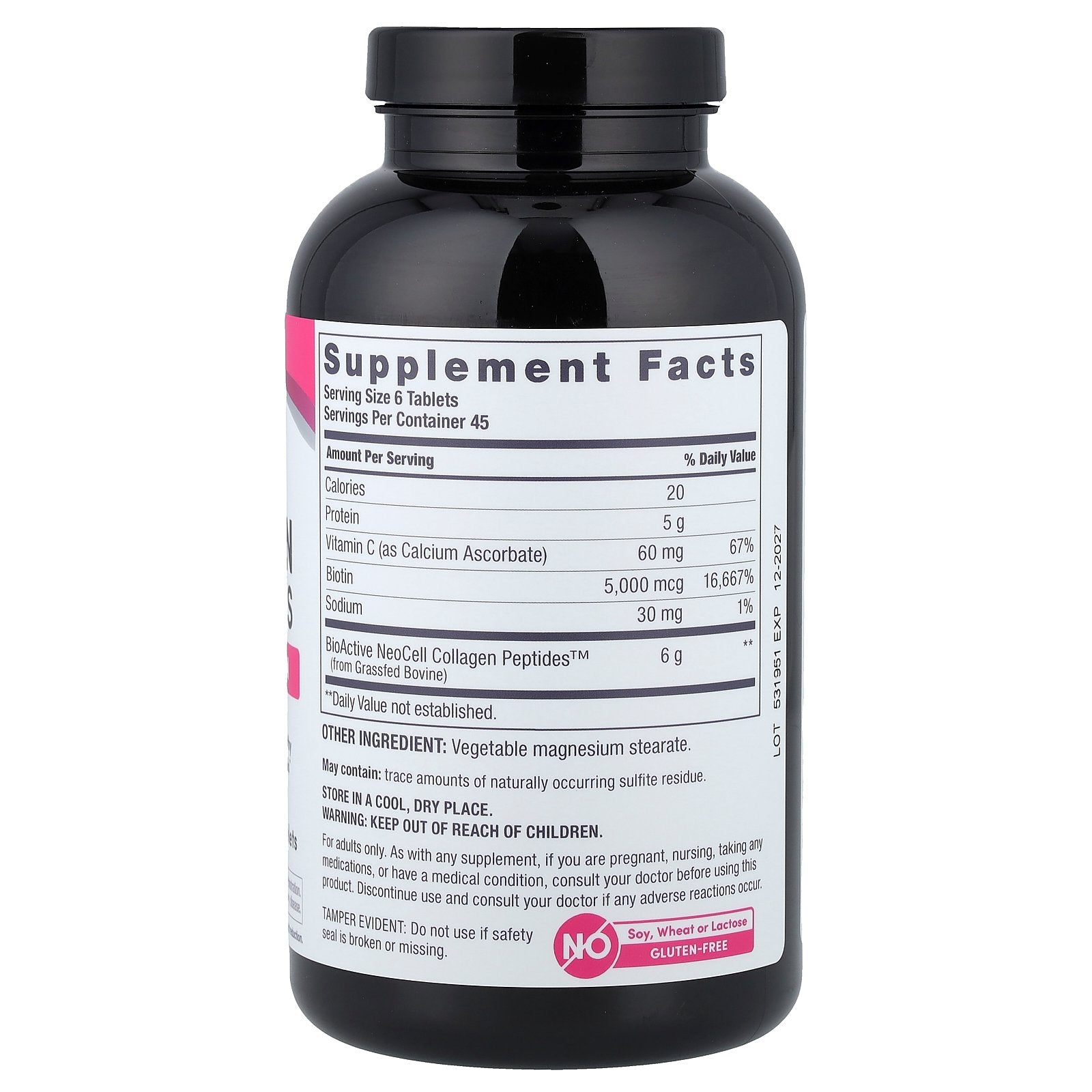 Foto 3 pulgar | Complemente Los Péptidos De Colágeno De Neocell Alimentados Con Pasto Más Vitamina C Y Biotina - Venta Internacional.
