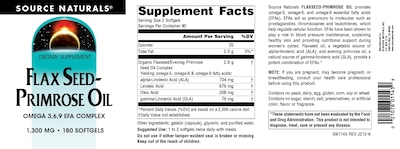 Foto 4 | Aceite De Semilla De Linaza Y Onagra Supplement Source Naturals 1300 Mg - Venta Internacional.