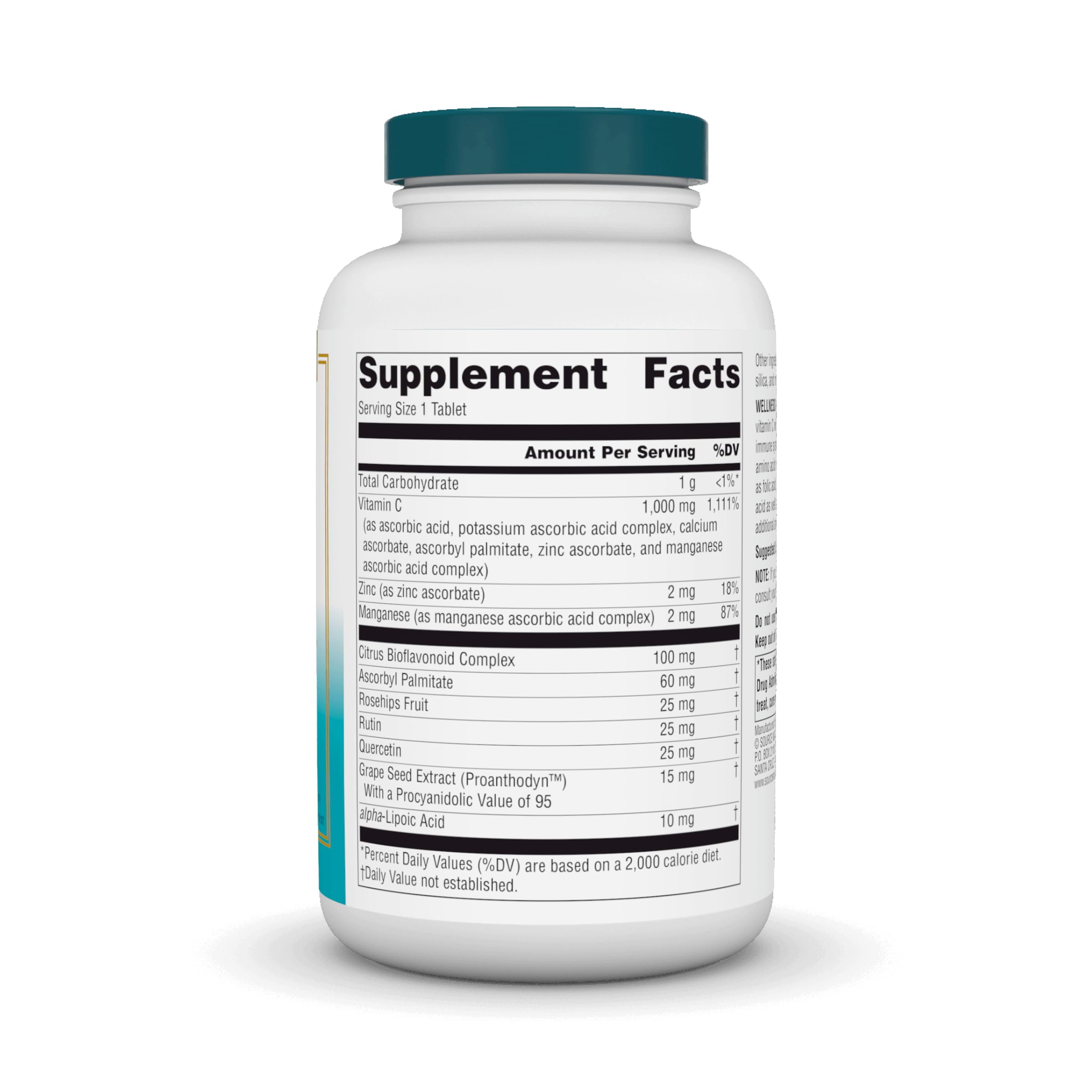 Foto 3 pulgar | Suplemento Source Naturals Wellness C-1000 200 Comprimidos - Venta Internacional.