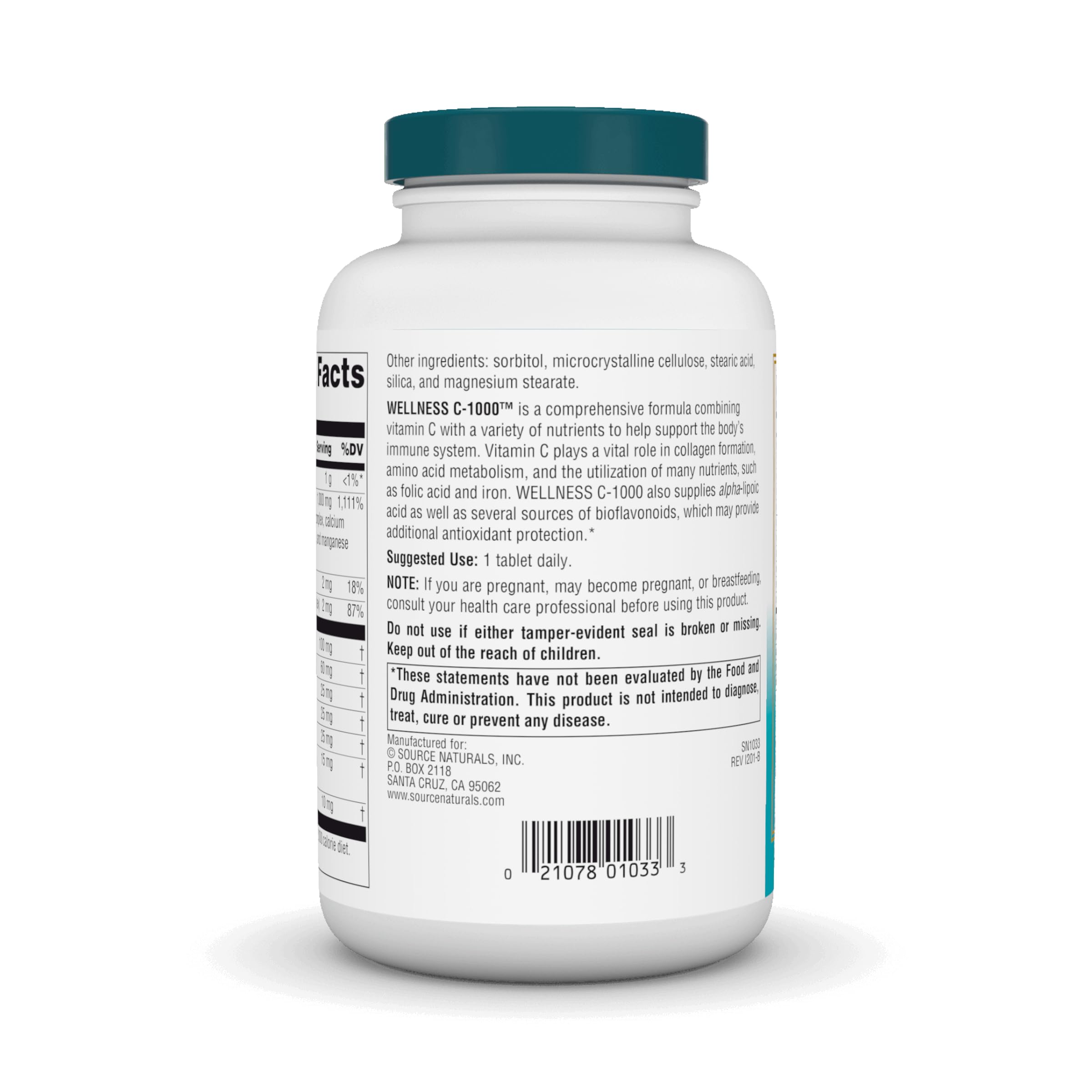 Foto 4 pulgar | Suplemento Source Naturals Wellness C-1000 200 Comprimidos - Venta Internacional.
