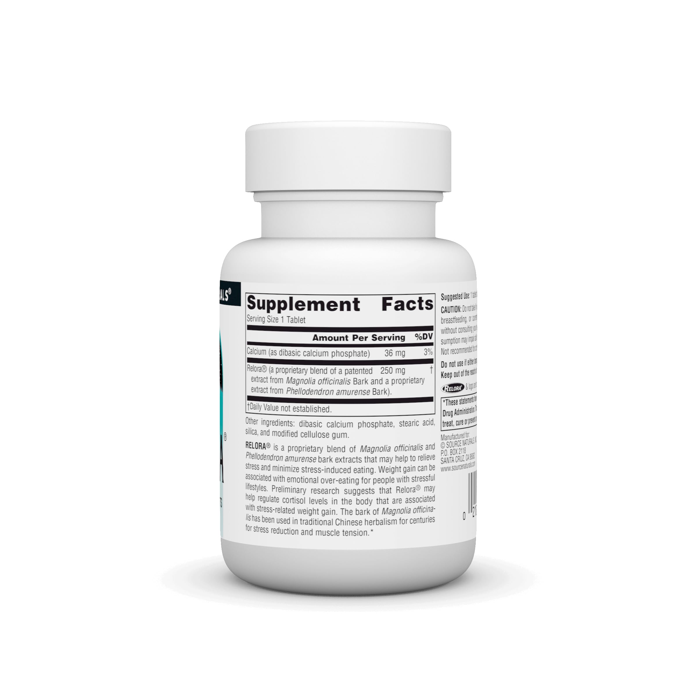 Foto 3 pulgar | Suplemento Source Naturals Relora 250 Mg - 90 Comprimidos - Venta Internacional.