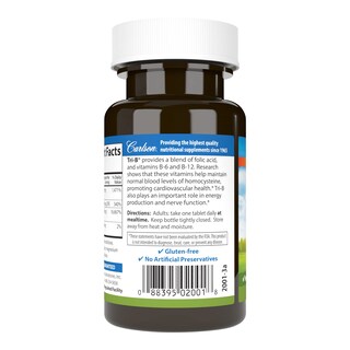 Foto 3 | Suplemento Carlson Tri-b Vitamina B Complex 120 Comprimidos - Venta Internacional.