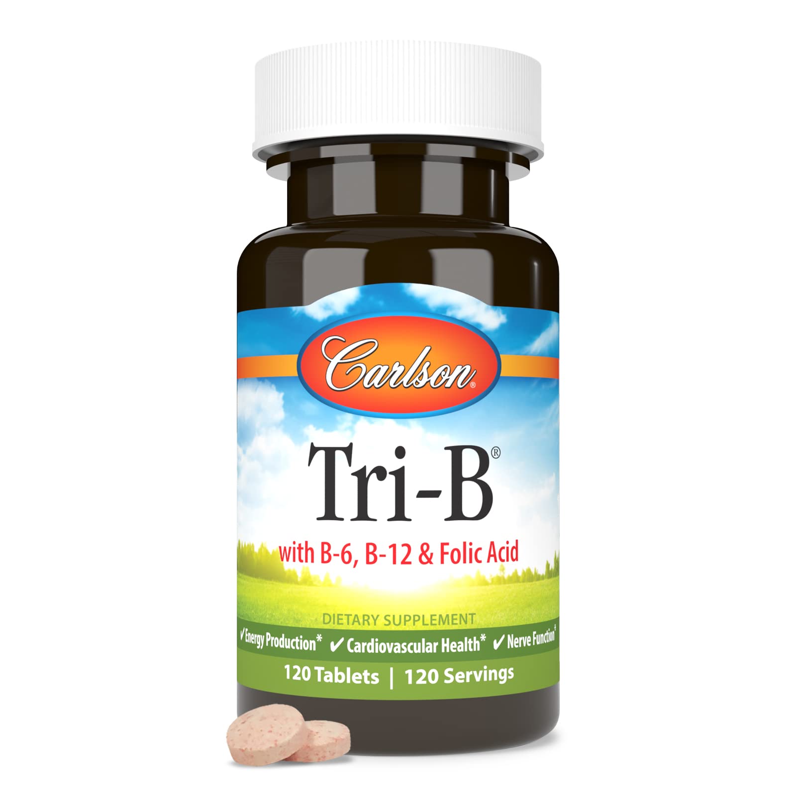 Foto 6 pulgar | Suplemento Carlson Tri-b Vitamina B Complex 120 Comprimidos - Venta Internacional.