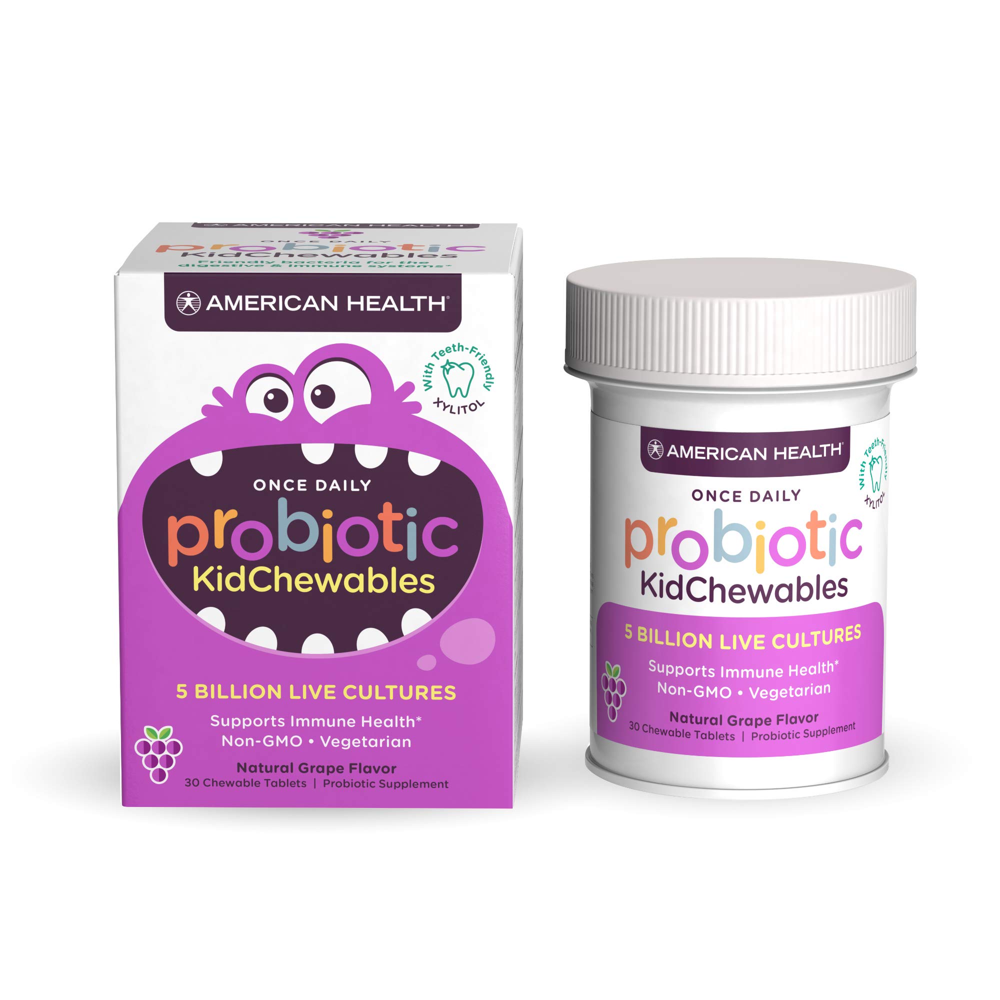 Foto 1 | Probiótico Masticable Para Niños American Health 30 Comprimidos - Venta Internacional.
