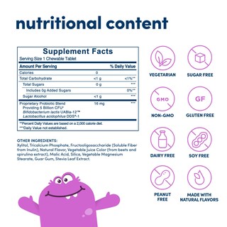 Foto 2 | Probiótico Masticable Para Niños American Health 30 Comprimidos - Venta Internacional.