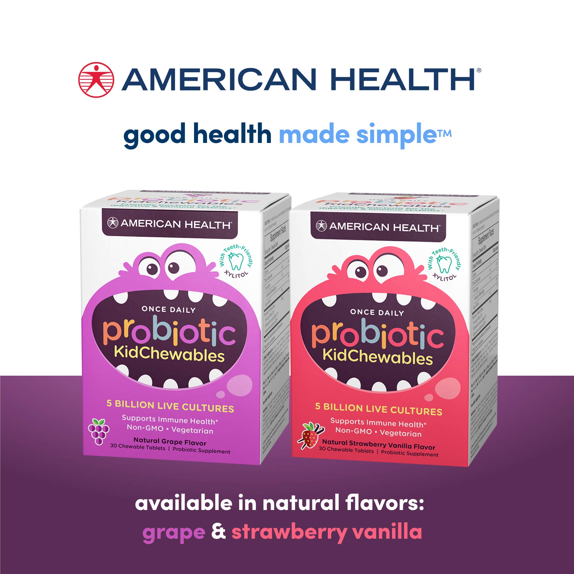 Foto 5 | Probiótico Masticable Para Niños American Health 30 Comprimidos - Venta Internacional.