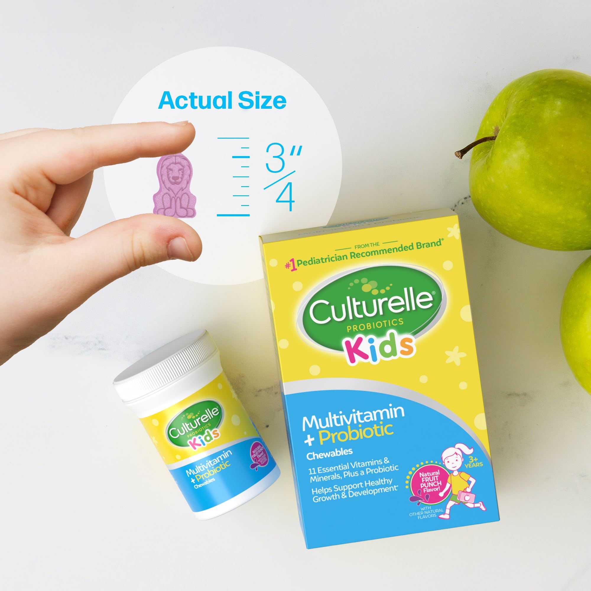 Foto 7 pulgar | Multivitamínico Masticable Y Probiótico Culturelle Kids De 3 Años O Más De 50 - Venta Internacional.