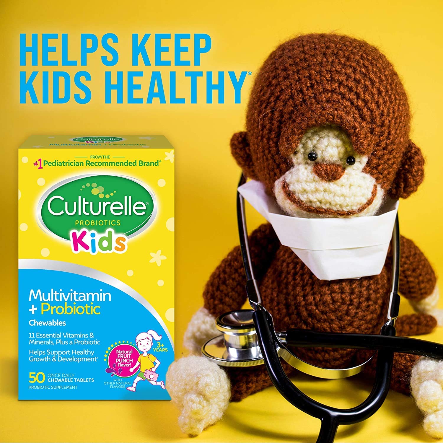Foto 8 pulgar | Multivitamínico Masticable Y Probiótico Culturelle Kids De 3 Años O Más De 50 - Venta Internacional.