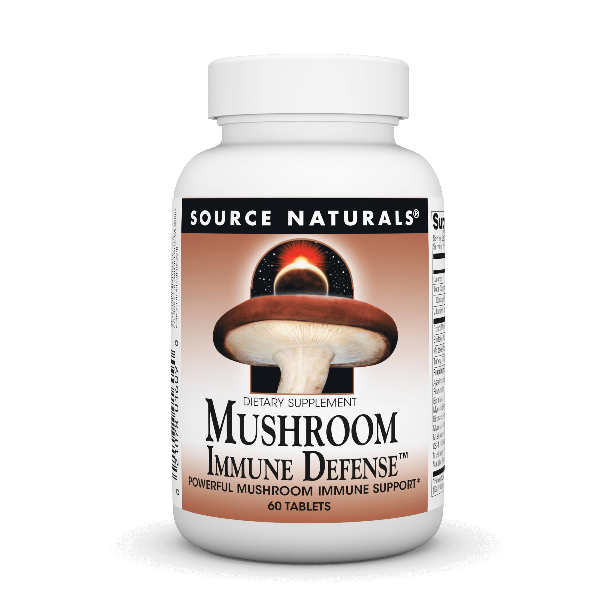 Foto 2 pulgar | Supplement Source Naturals Mushroom Immune Defense 60 Comprimidos - Venta Internacional.