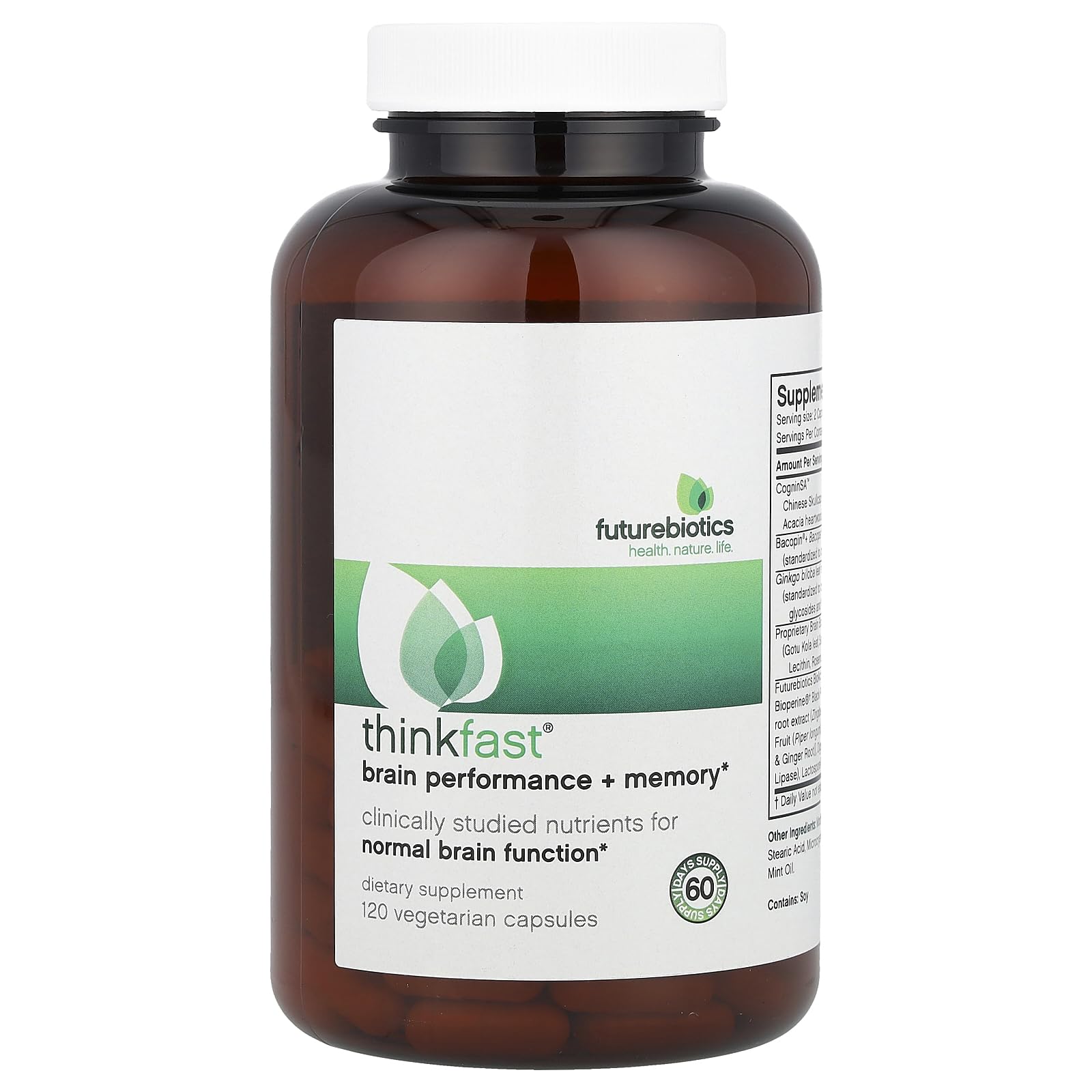 Foto 1 | Suplemento Futurebiotics Thinkfast 120 Cápsulas - Venta Internacional.