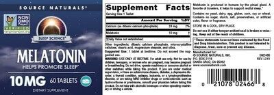 Foto 6 | Supplement Source Naturals Sleep Science Melatonina 10 Mg - Venta Internacional.