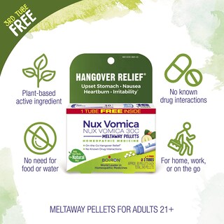 Foto 2 | Medicina Homeopática Boiron Nux Vomica 30c Para Aliviar La Resaca - Venta Internacional.