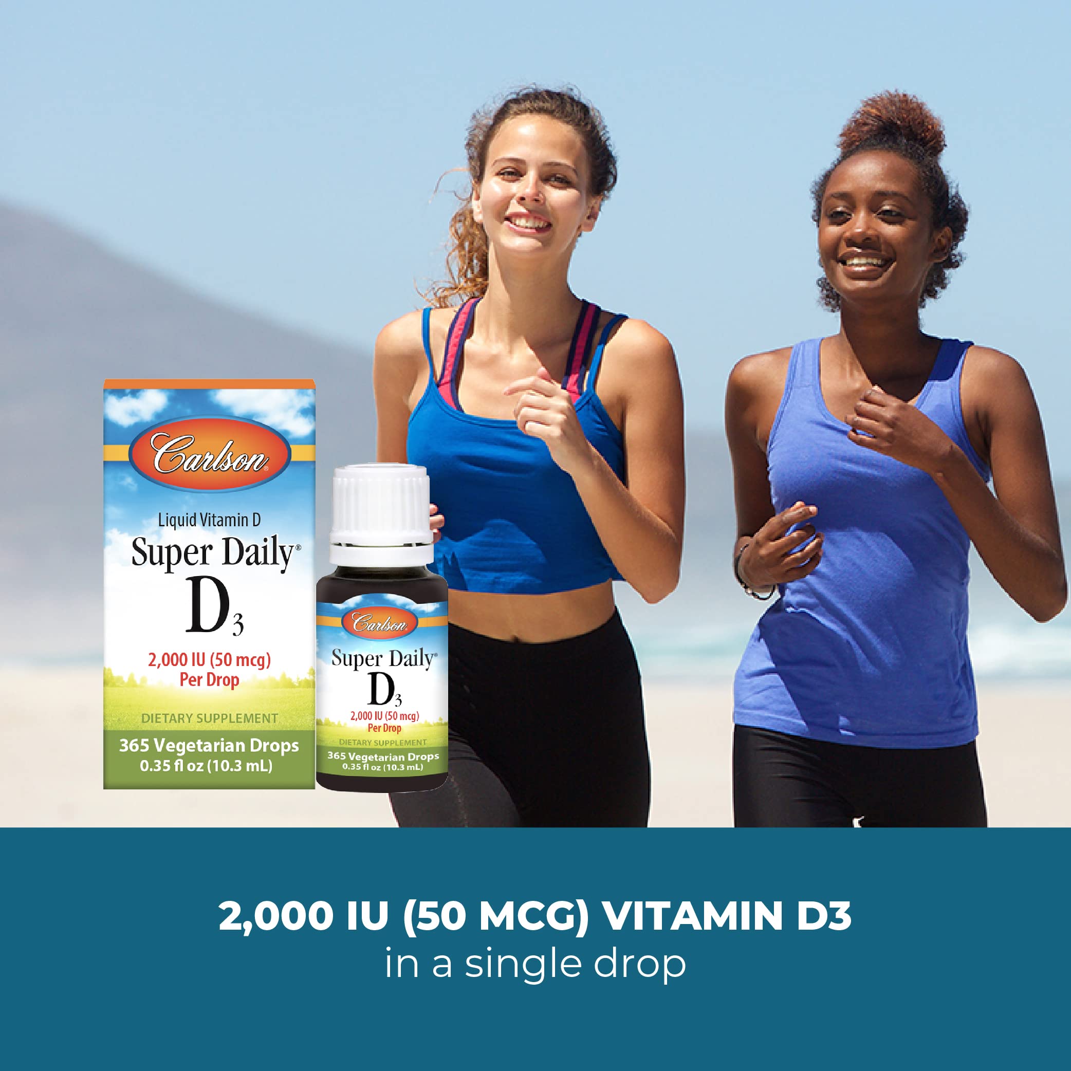Foto 6 | Gotas De Vitamina D Carlson Super Daily D3 2000 Ui 365 Gotas - Venta Internacional.
