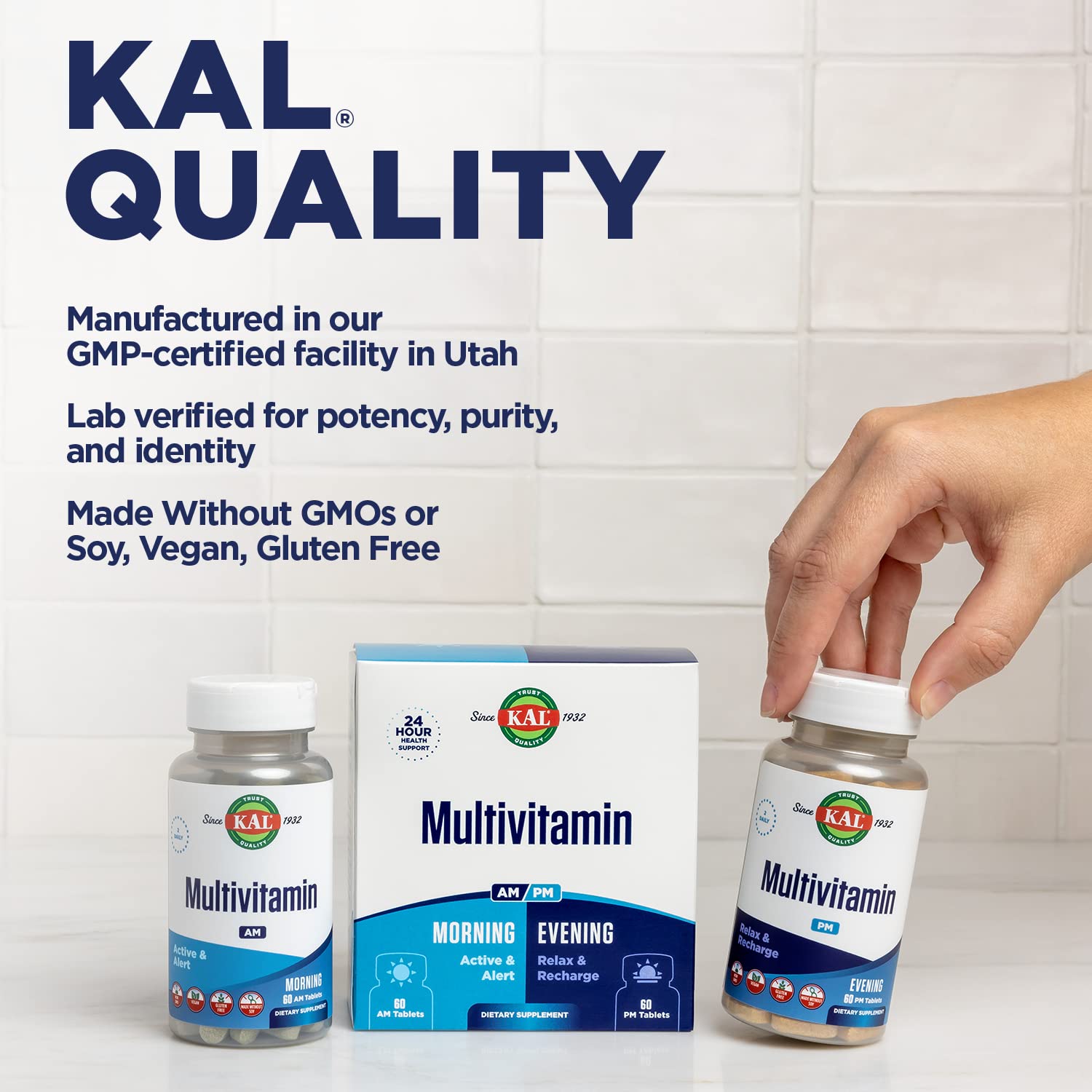Foto 6 pulgar | Suplementos Kal Multivitamin Am/pm 2 En 1 Para Mujeres Y Hombres - Venta Internacional.