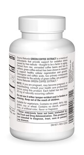 Foto 2 | Extracto De Café Verde Supplement Source Naturals 60 Comprimidos - Venta Internacional.