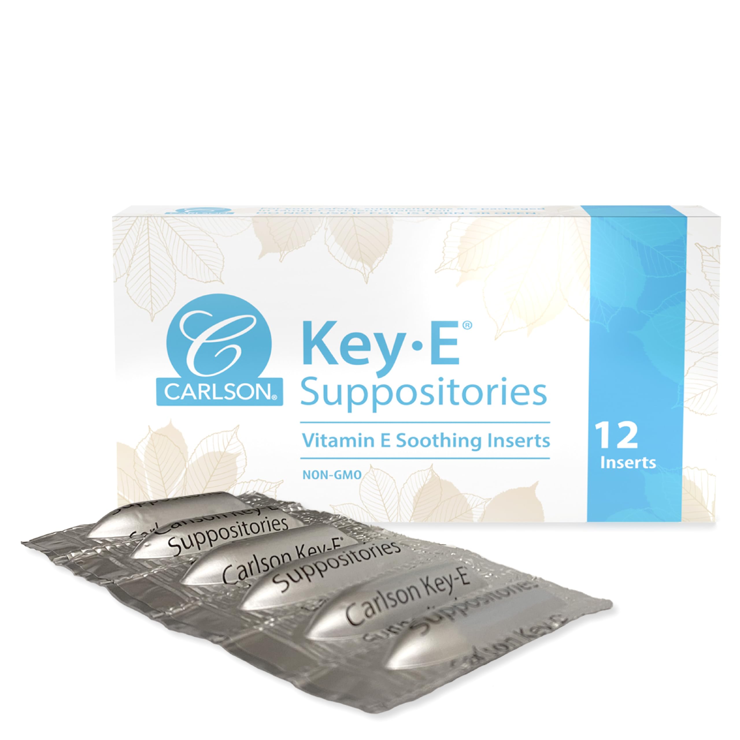 Foto 1 | Supositorios Carlson Key-e, 30 Ui, Vitamina E, 12 Unidades - Venta Internacional.