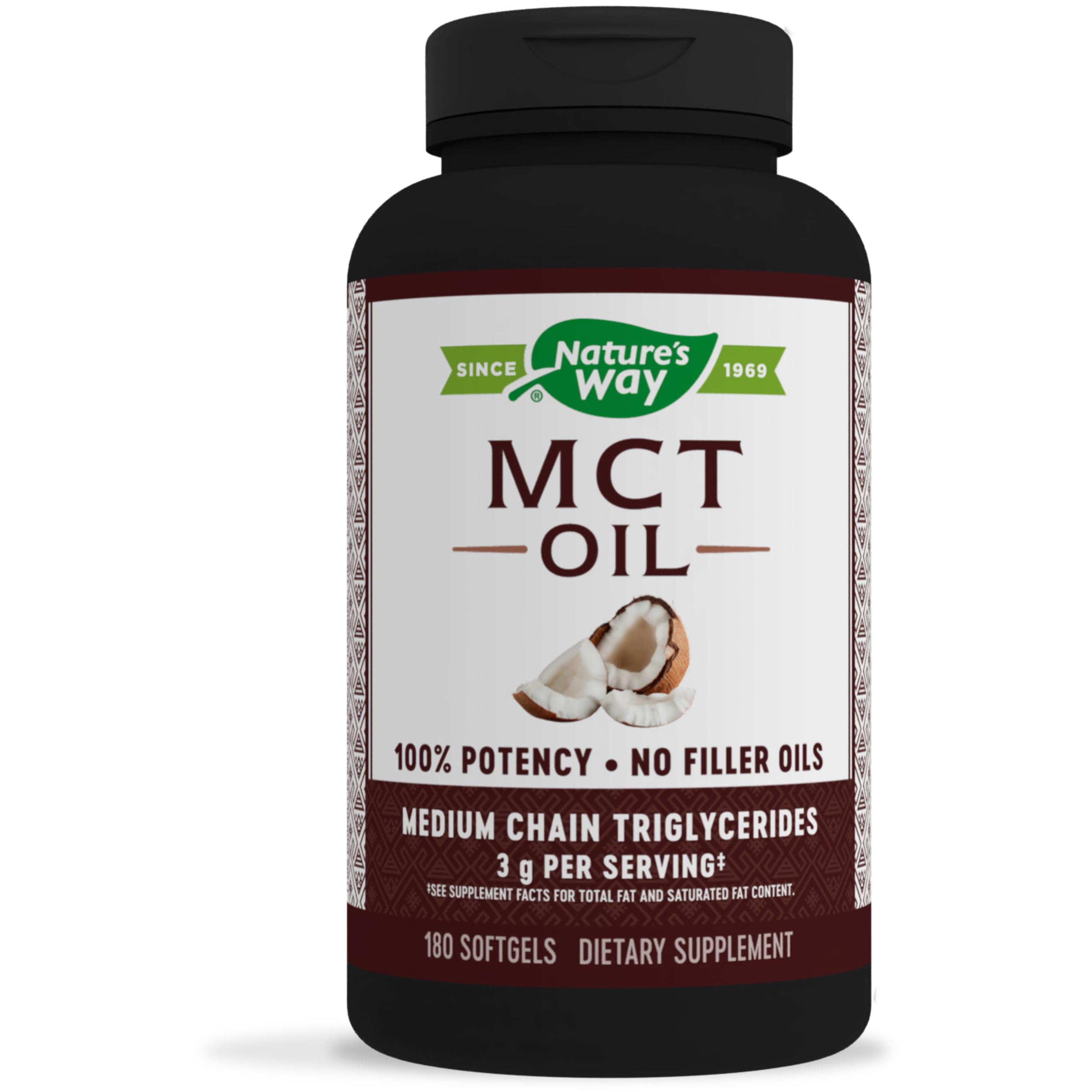Foto 1 | Suplemento De Aceite Mct De Nature's Way, 180 Cápsulas Blandas, Orgánico - Venta Internacional.