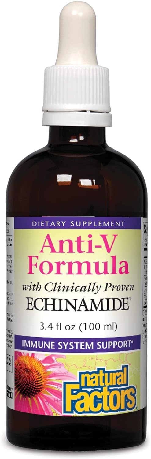 Foto 2 pulgar | Suplemento Natural Factors Anti-v Liquid Echinacea 100 Ml - Venta Internacional.