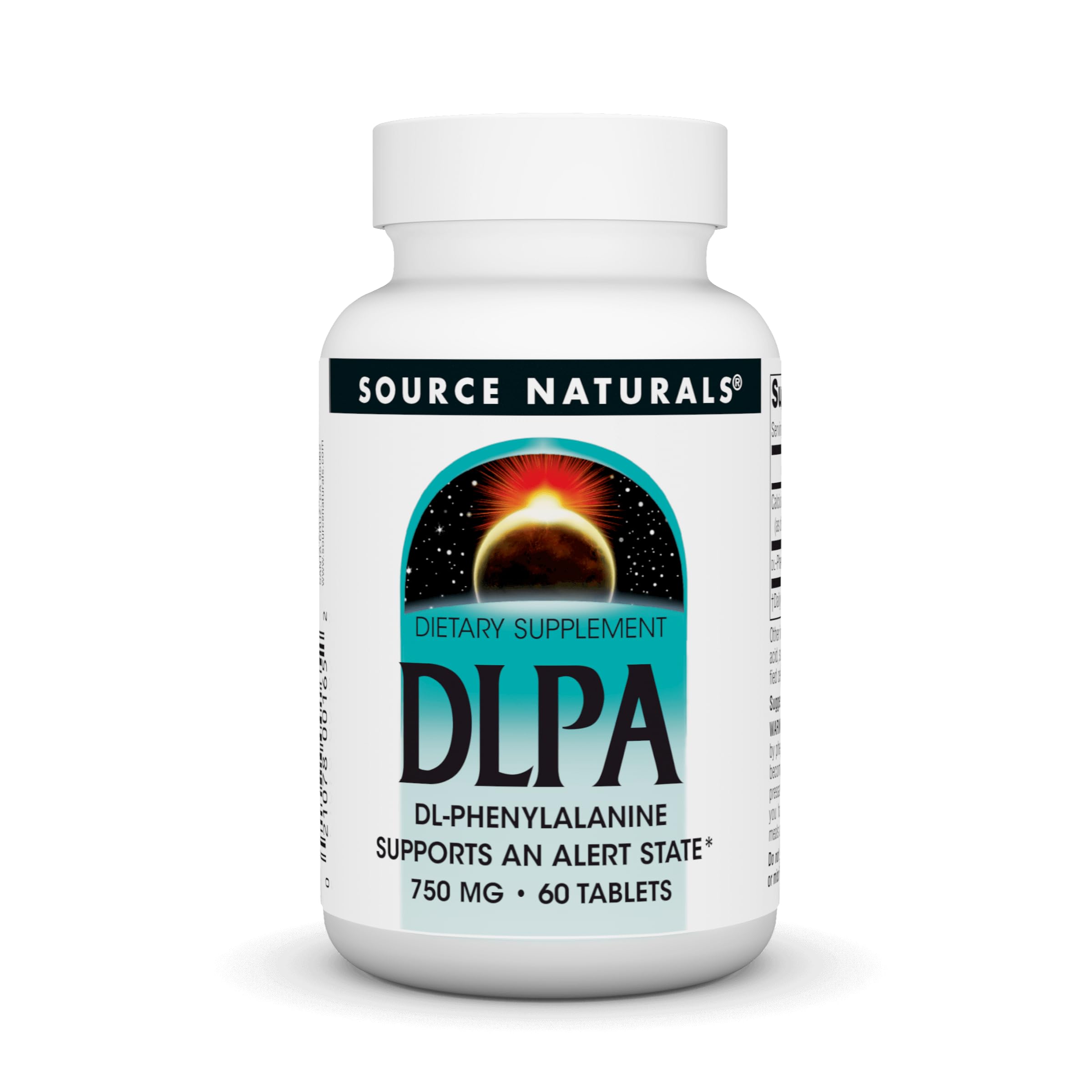 Foto 2 pulgar | Supplement Source Naturals Dlpa Dl-fenilalanina 750 Mg 60 Comprimidos - Venta Internacional.
