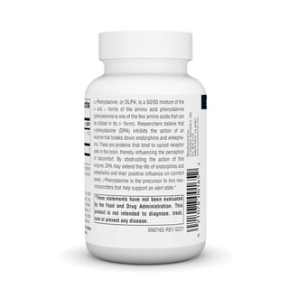 Foto 3 | Supplement Source Naturals Dlpa Dl-fenilalanina 750 Mg 60 Comprimidos - Venta Internacional.