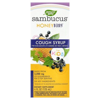 Foto 1 | Sirope Para La Tos Nature's Way Sambucus Para Niños Honeyberry 120 Ml - Venta Internacional.