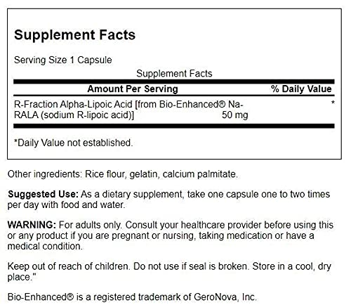 Foto 3 pulgar | Suplemento De Ácido Alfa Lipoico Swanson Ult R-fraction 50 Mg 60 C - Venta Internacional.