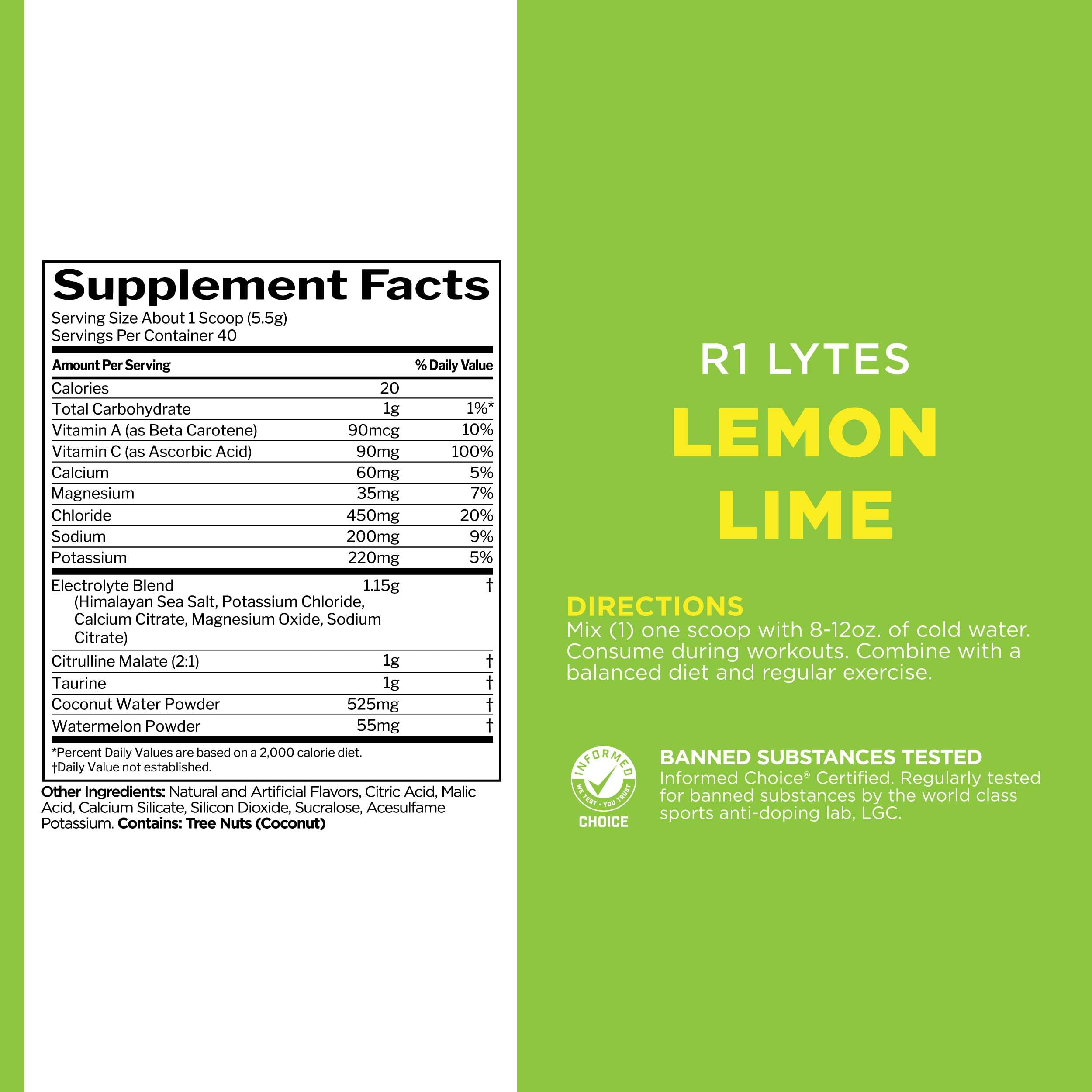 Foto 6 | Mezcla De Apoyo A La Hidratación, Regla 1, Lytes Electrolyte, 30 Porciones - Venta Internacional.