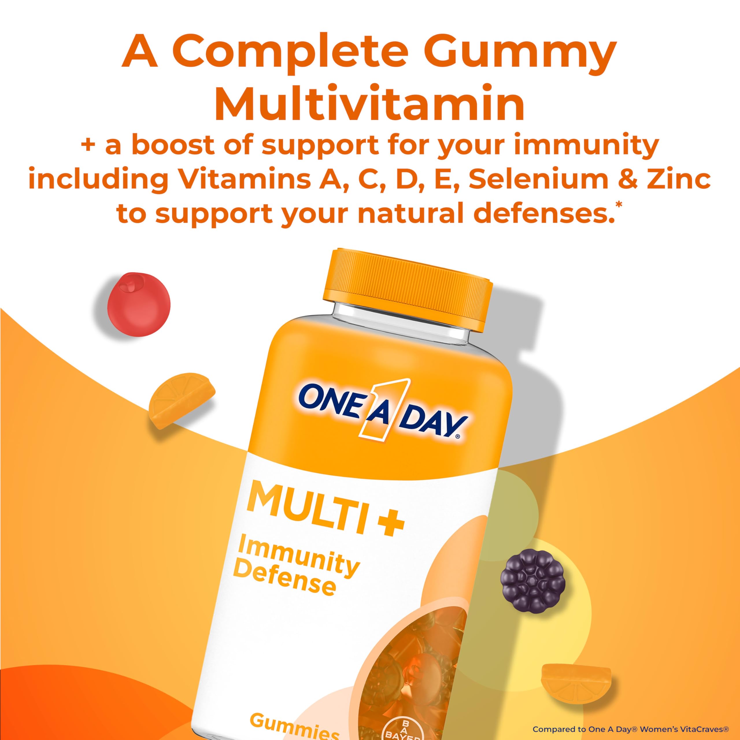 Foto 4 pulgar | Gomitas De Vitamina One A Day Multi+ Immune Support, 120 Unidades - Venta Internacional.