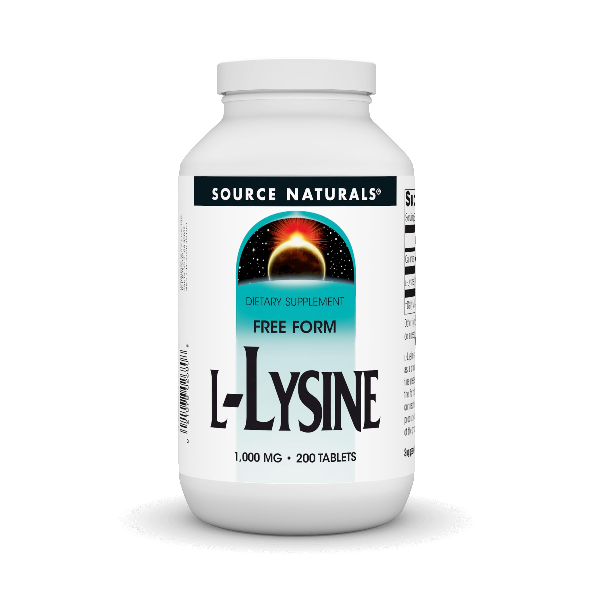 Foto 2 pulgar | Supplement Source Naturals, Forma Libre De L-lisina, 1000 Mg, 200 Comprimidos - Venta Internacional.