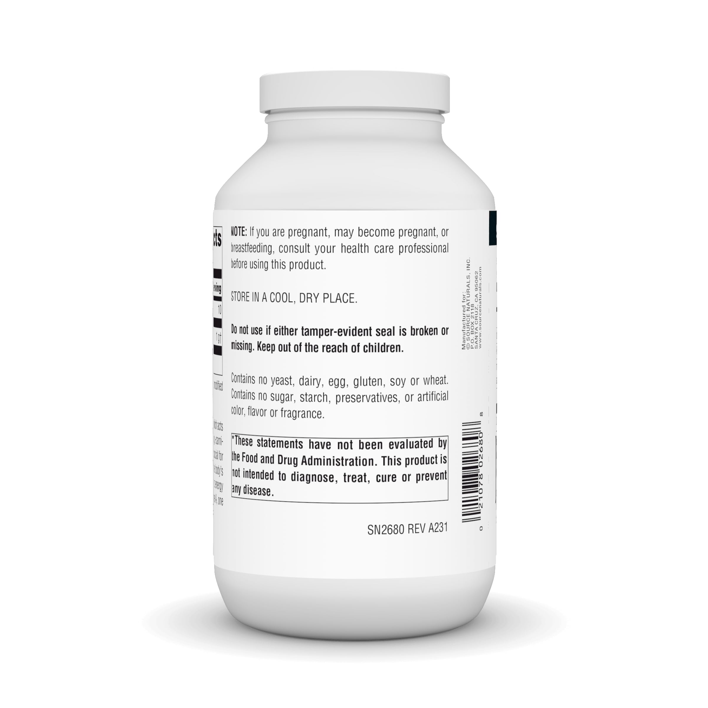 Foto 4 pulgar | Supplement Source Naturals, Forma Libre De L-lisina, 1000 Mg, 200 Comprimidos - Venta Internacional.