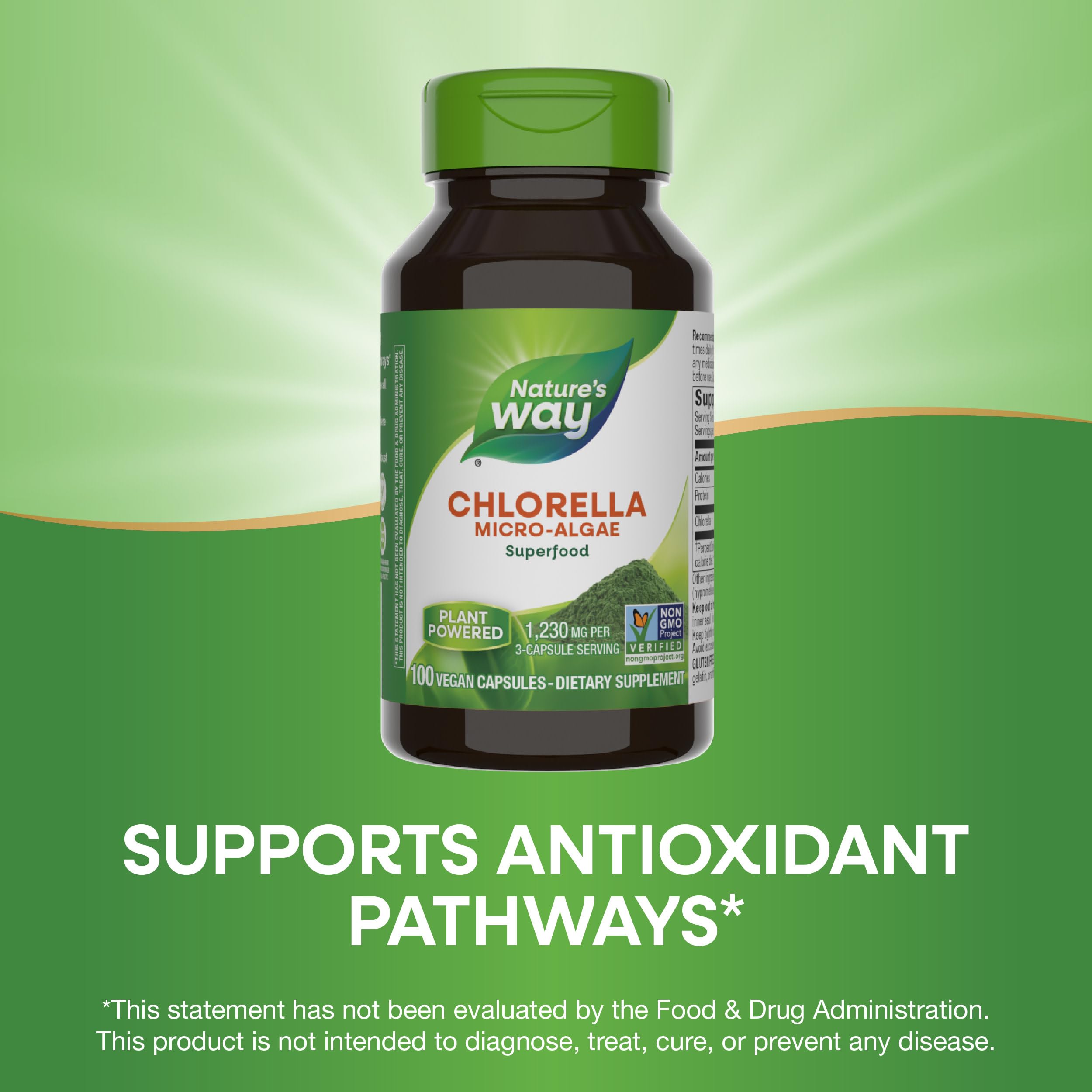 Foto 4 | Suplemento De Microalgas Chlorella De Nature's Way, 100 Cápsulas - Venta Internacional.