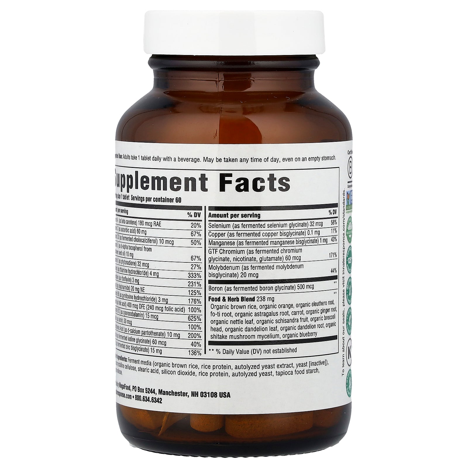 Foto 4 pulgar | Suplemento Innate Response Formulas Men's One Daily 60 Comprimidos - Venta Internacional.